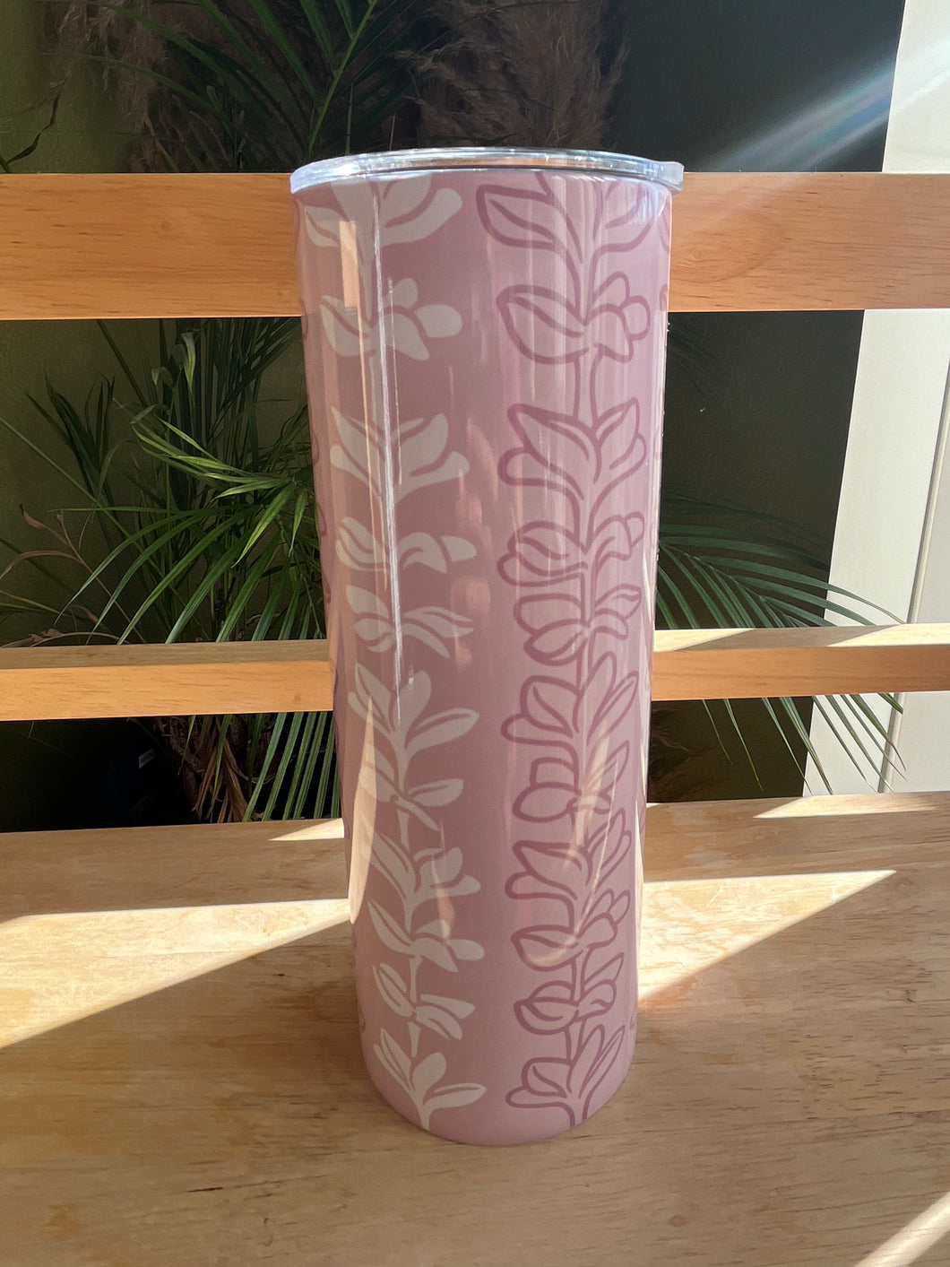 Pink Plumeria Tumbler